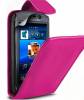 Θήκη flip τύπου δερμάτινη για Sony Ericsson Xperia Neo/ Neo V Ροζ